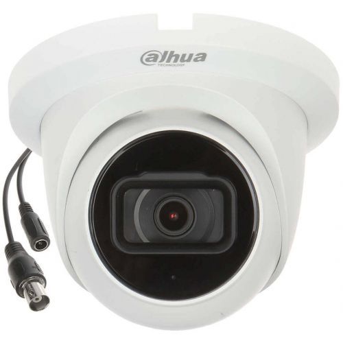Caméra dôme Eyeball 5 MP fixe IR 30 m DH-HAC-HDW1500TLMQP-A-POC-0280B-S2 - Dahua