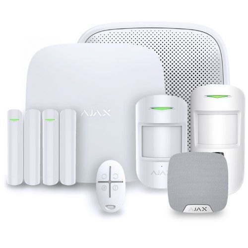 Alarme maison sans fil Ajax Hub 2 Plus - Kit 3 - Blanc