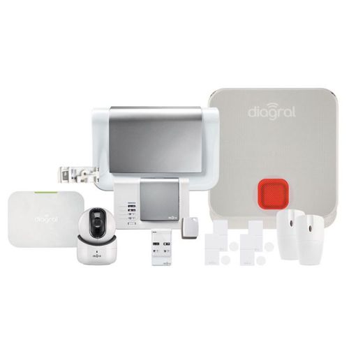 Pack alarme maison connectée DIAG18CSF avec caméra intérieure - Compatible Animaux - Diagral 