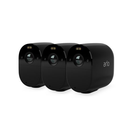 Kit 3 Caméras de Surveillance noire WiFi - Essential Spotlight Arlo