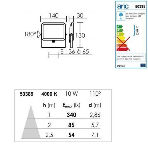 Projecteur LED orientable à fixer ou à poser